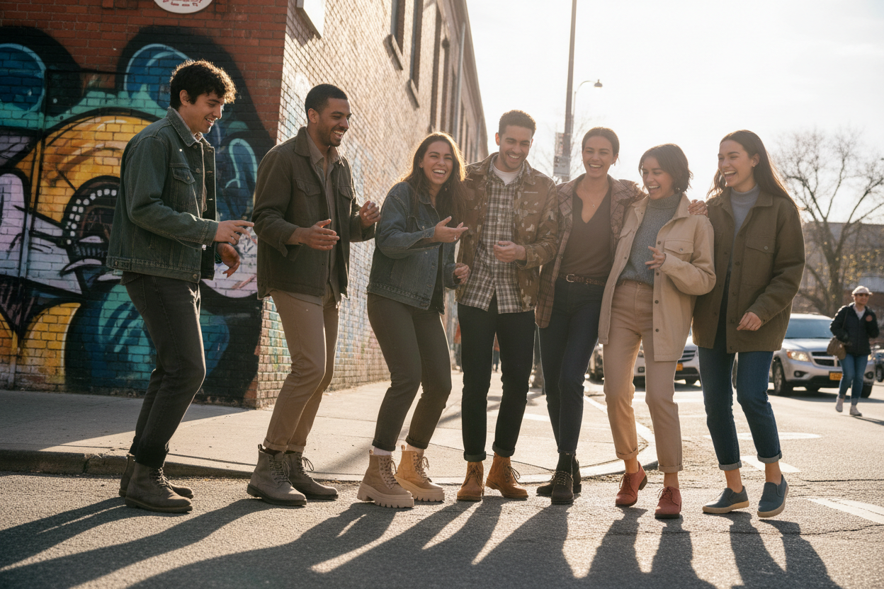 without shiny colors in shoes 